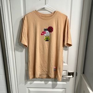Cream Nike Flower Tee